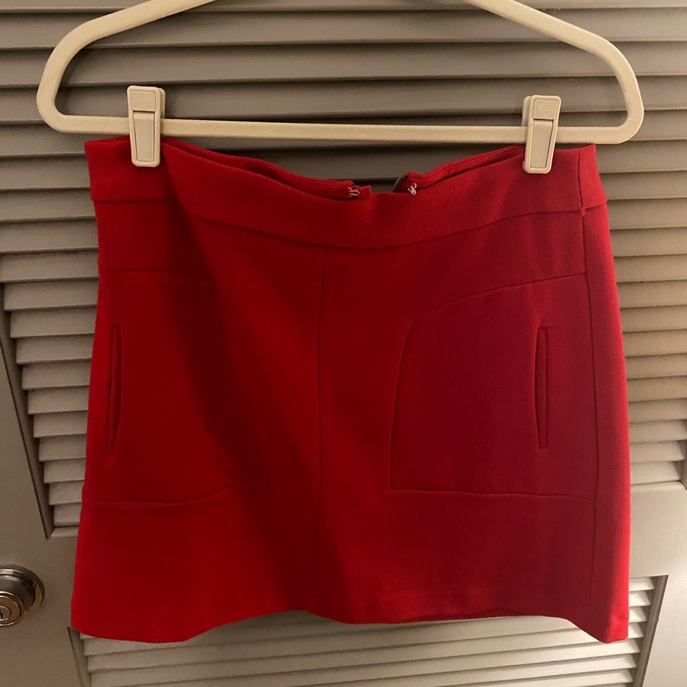 Maeve Red Mini Skirt Size 10